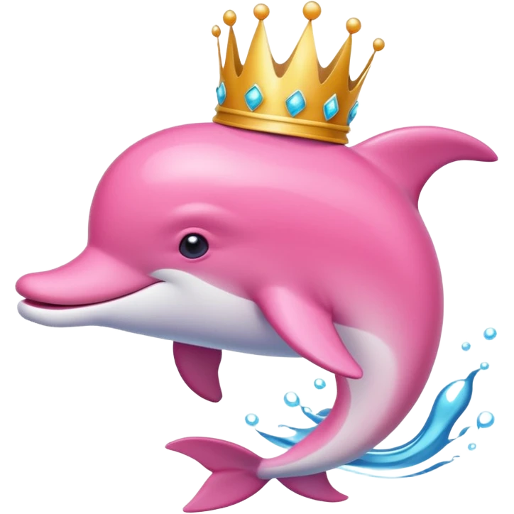 Ροζ δελφίνι γλυκουλι με στεμα  emoji