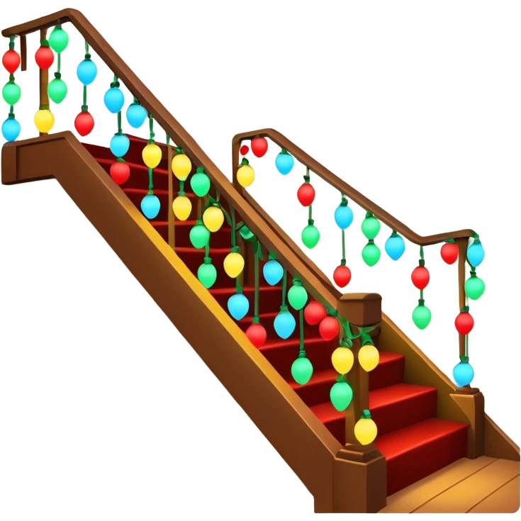 guirlande led de noel emoji