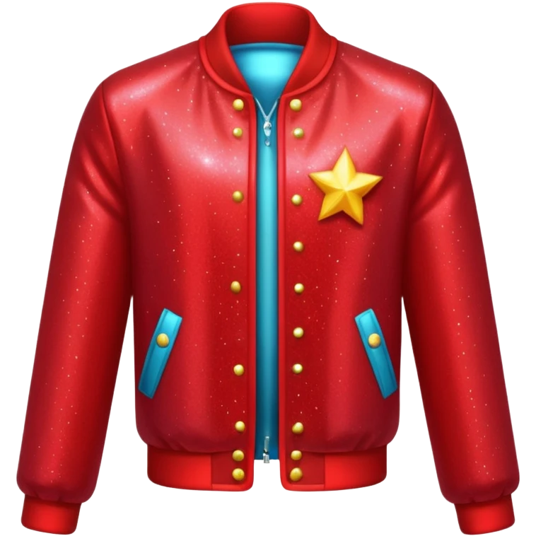 red sparkling jacket emoji