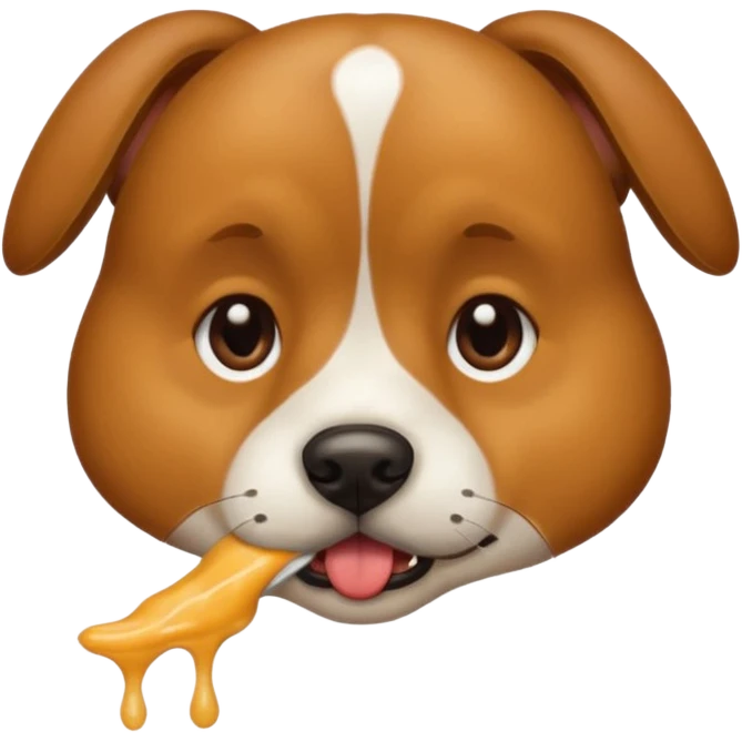 Dog eating  emoji