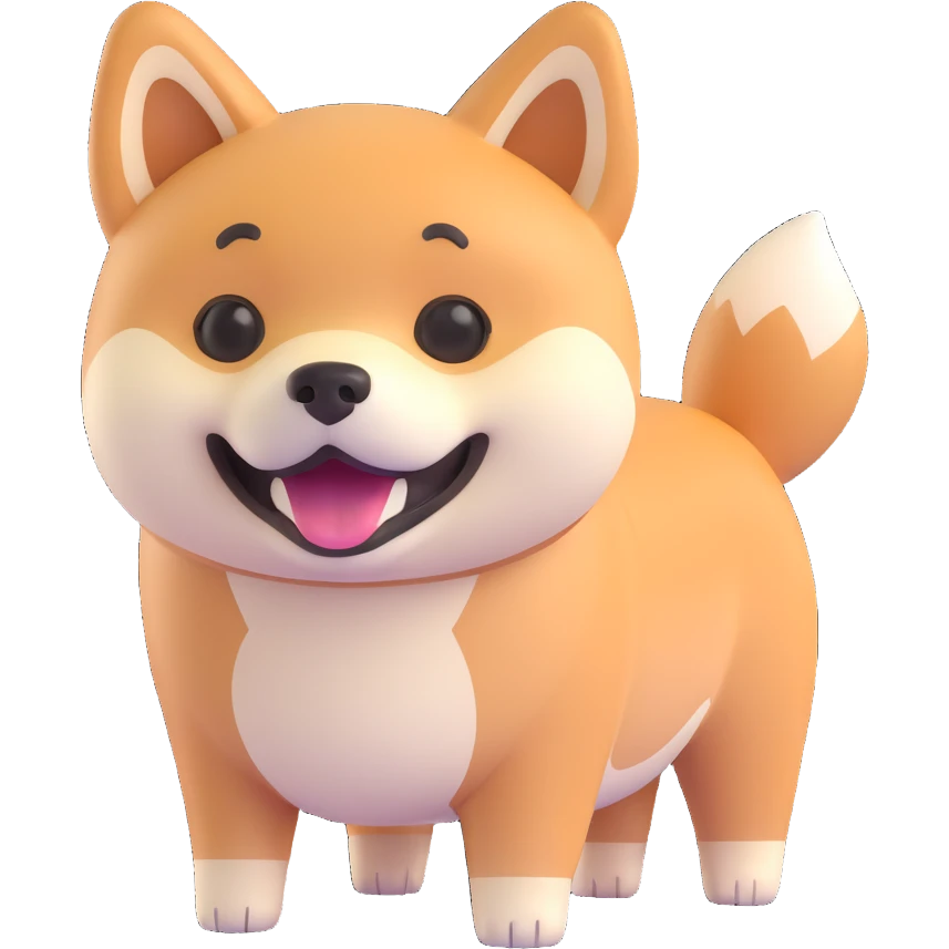 shiba inu happy emoji