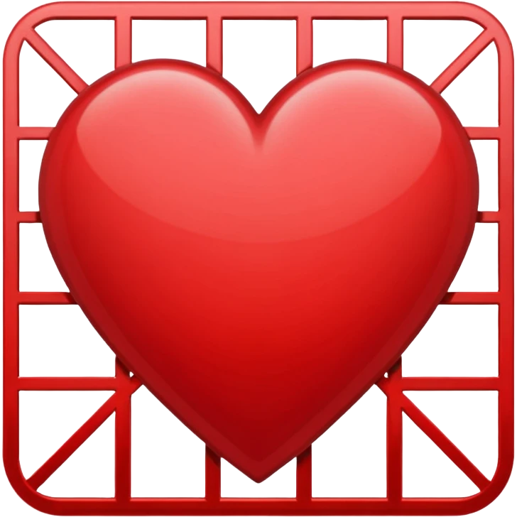 Grid heart emoji