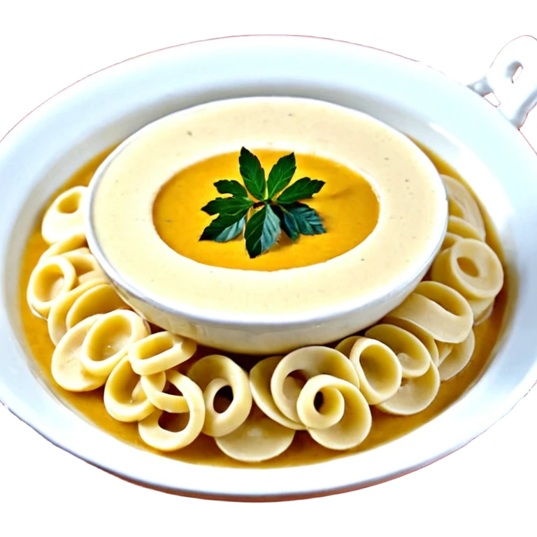 Кремова пушиста такса (боком)  emoji