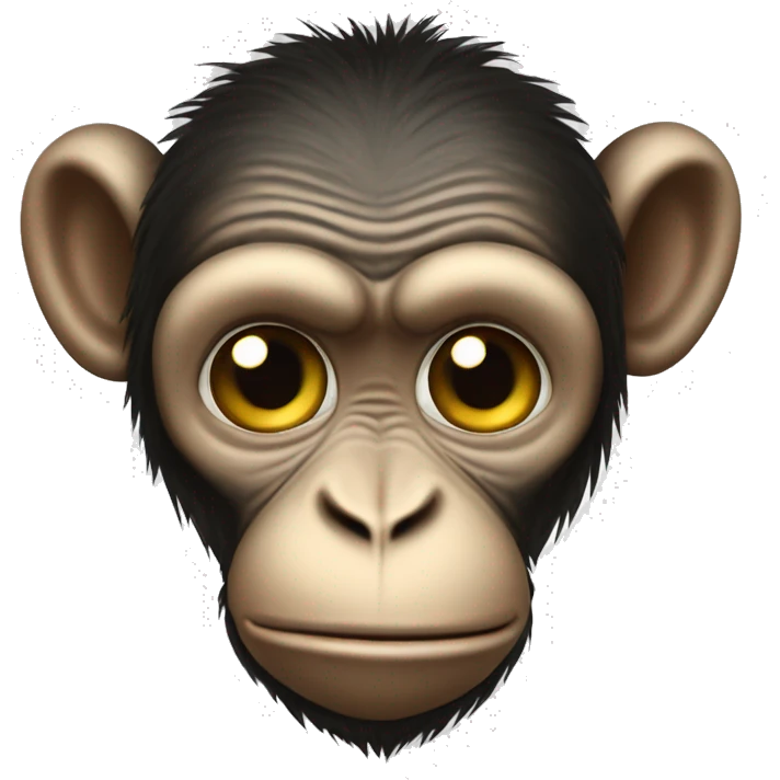 Ukrainian-Monkey. crested head, long whiskers  emoji