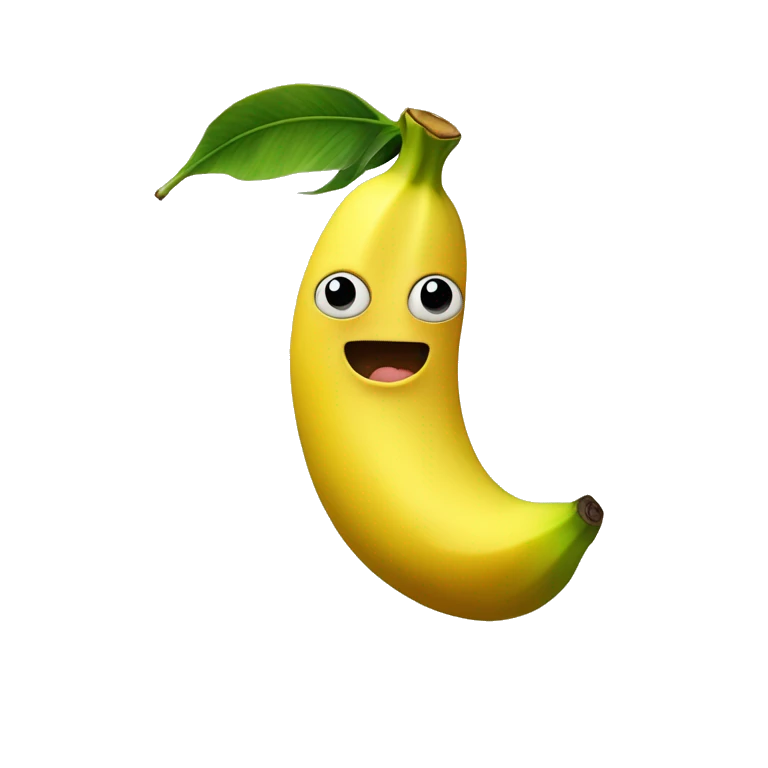 Una banana che entra dentro una pesca emoji