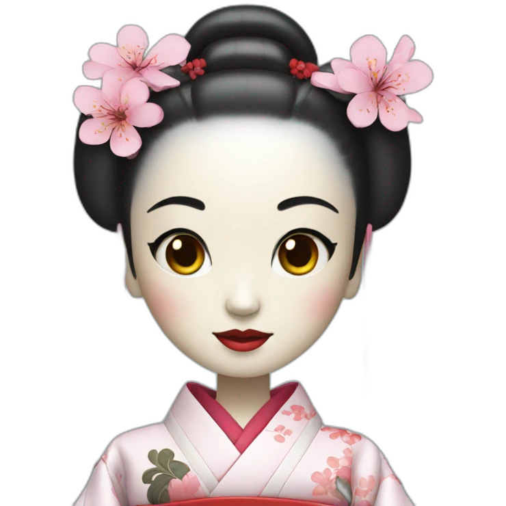 Geisha robotic emoji