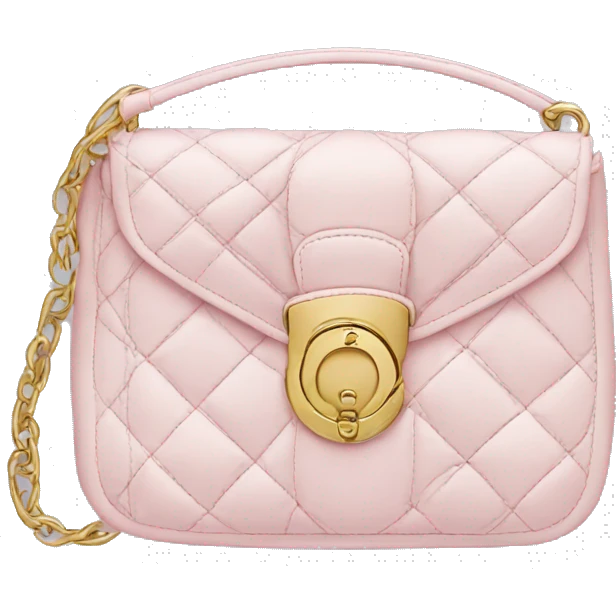 Light pink Dior purse emoji