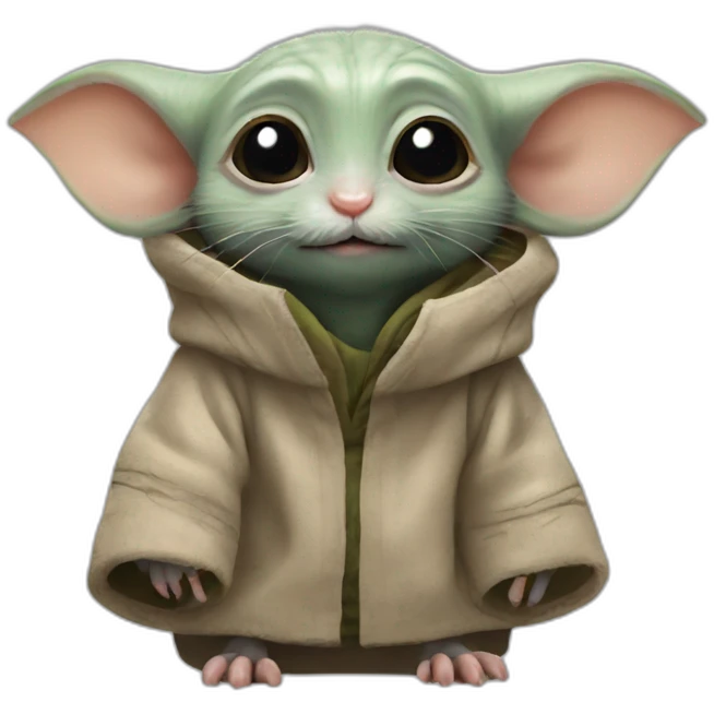 rat in baby Yoda outfit emoji