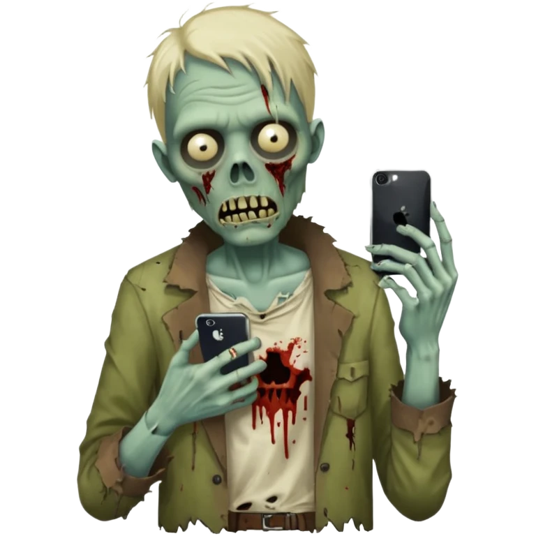 make a i phone desinger zombie emoji i phone  emoji