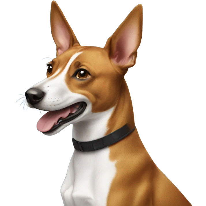 Basenji cheering emoji