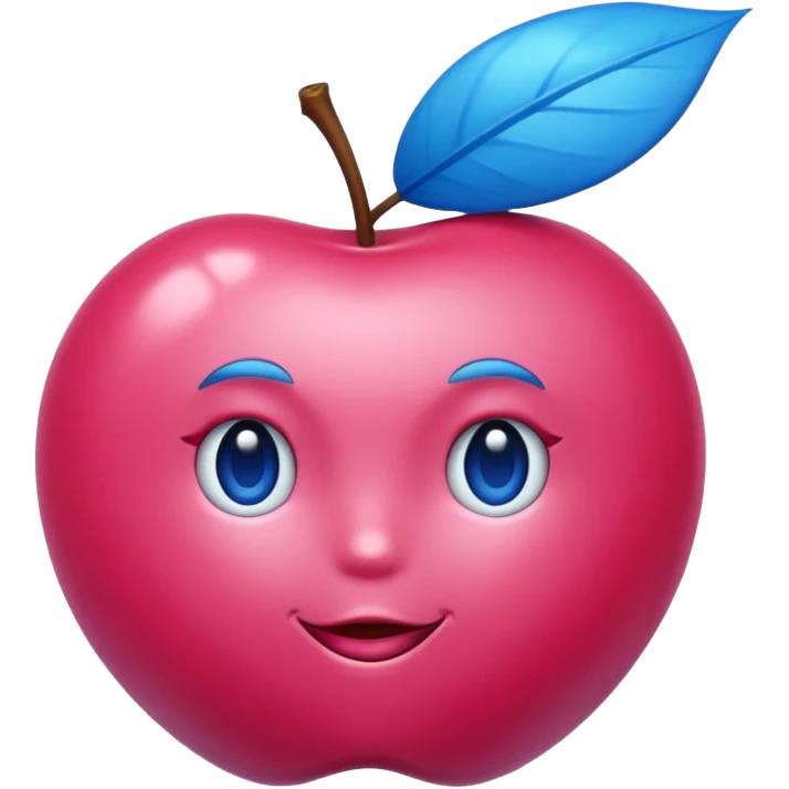 Une  cerise bleu.    Ils 8 emoji