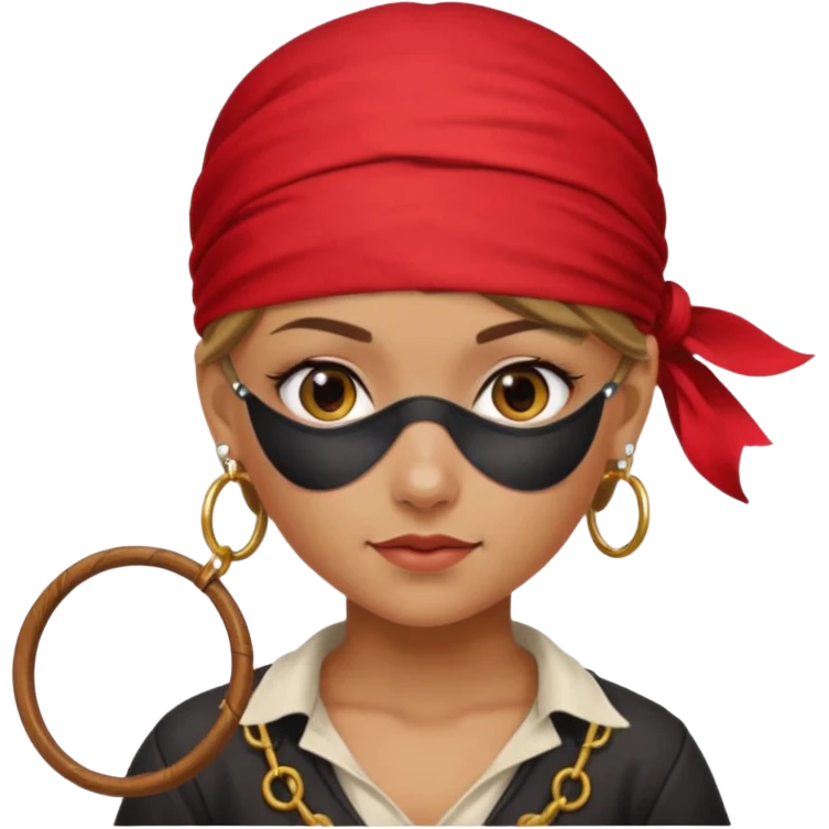 pirate girl emoji