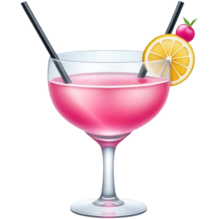 pink cocktail summer emoji
