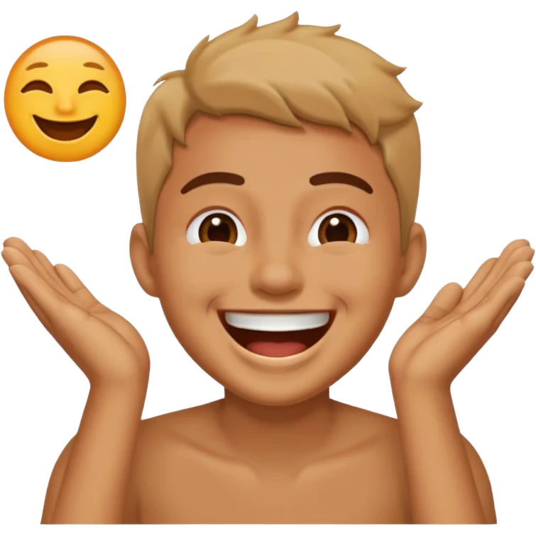 holding face laughing  emoji