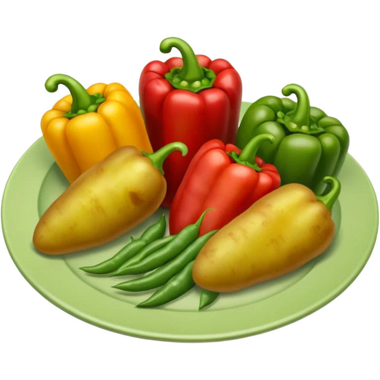 перец стручковая фасоль и картофель emoji