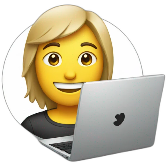 techie with laptop emoji