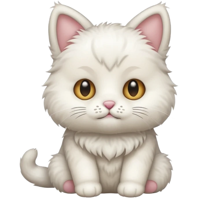White teddy cat emoji