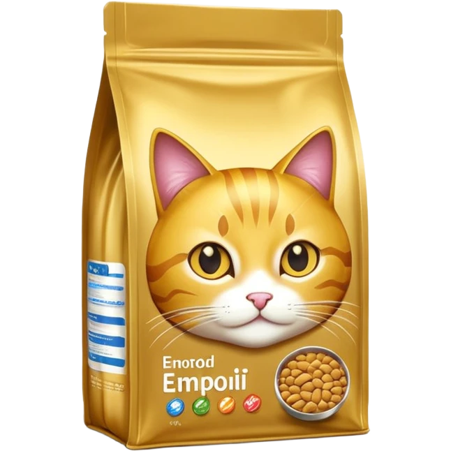 gold cat food package emoji
