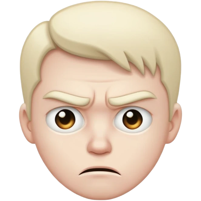 Sad but angry face  emoji