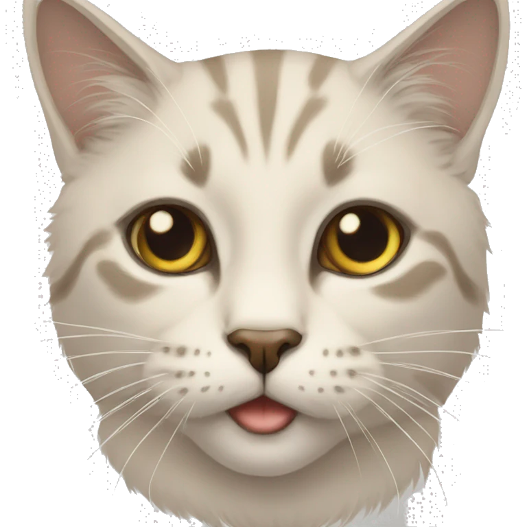 sketch of a cat emoji