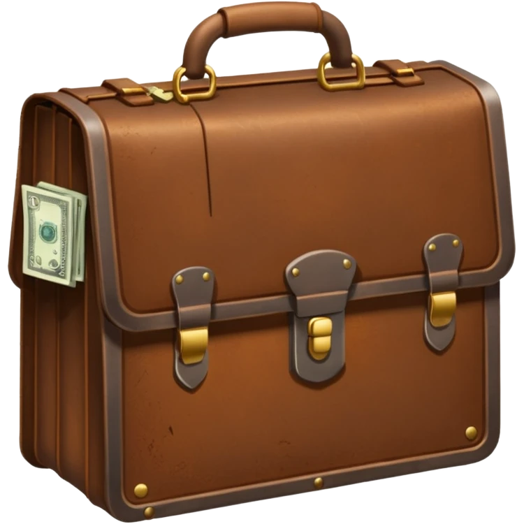 a prison grate with a briefcase with money behind it emoji