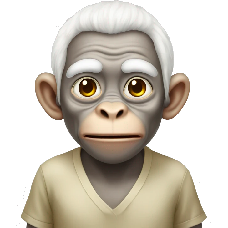 monkey money albino emoji