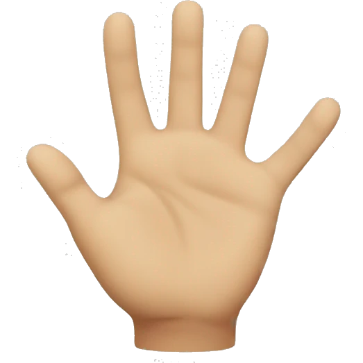 emoji face with outstretched hand reaching toward the screen emoji