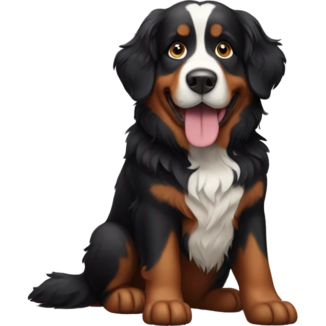 Bernese mountain dog emoji