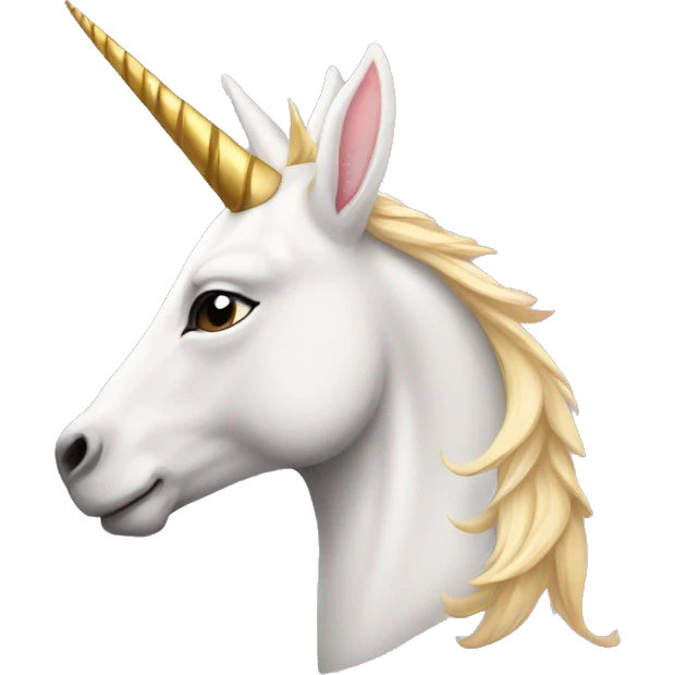 capricorn with unicorn horn - profile and unicorn colors emoji