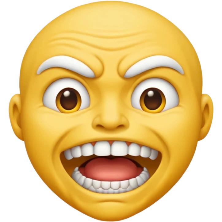 realistic grinding teeth emoji emoji