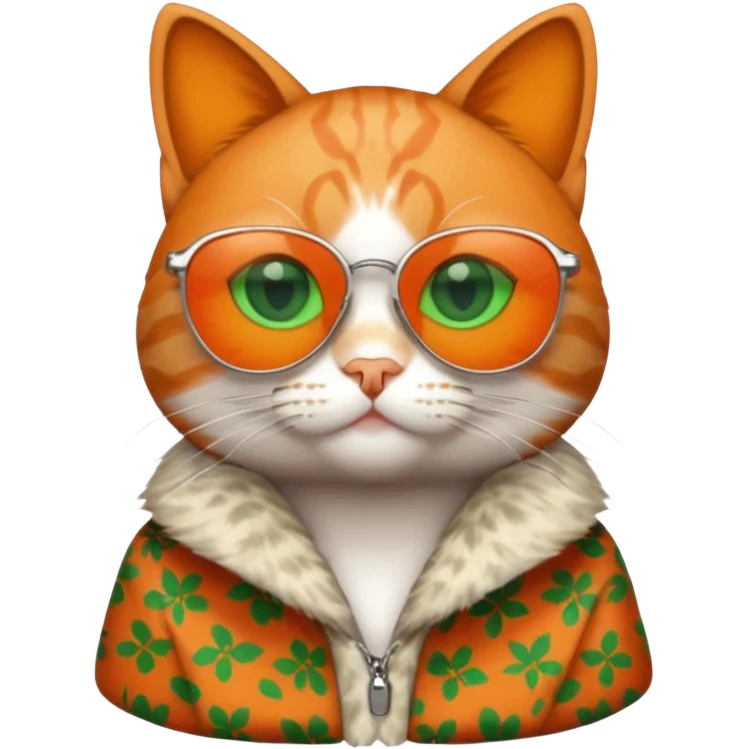 Cat wearing sunglasses emoji
