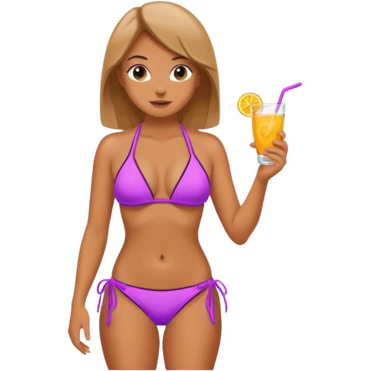 Girls with a 👙 
 emoji