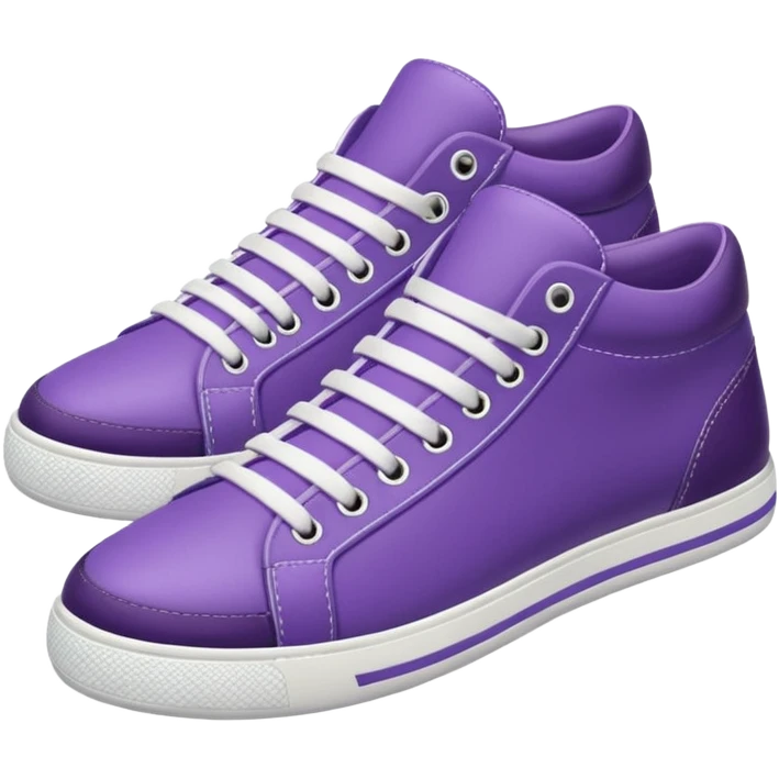 purple sneakers emoji