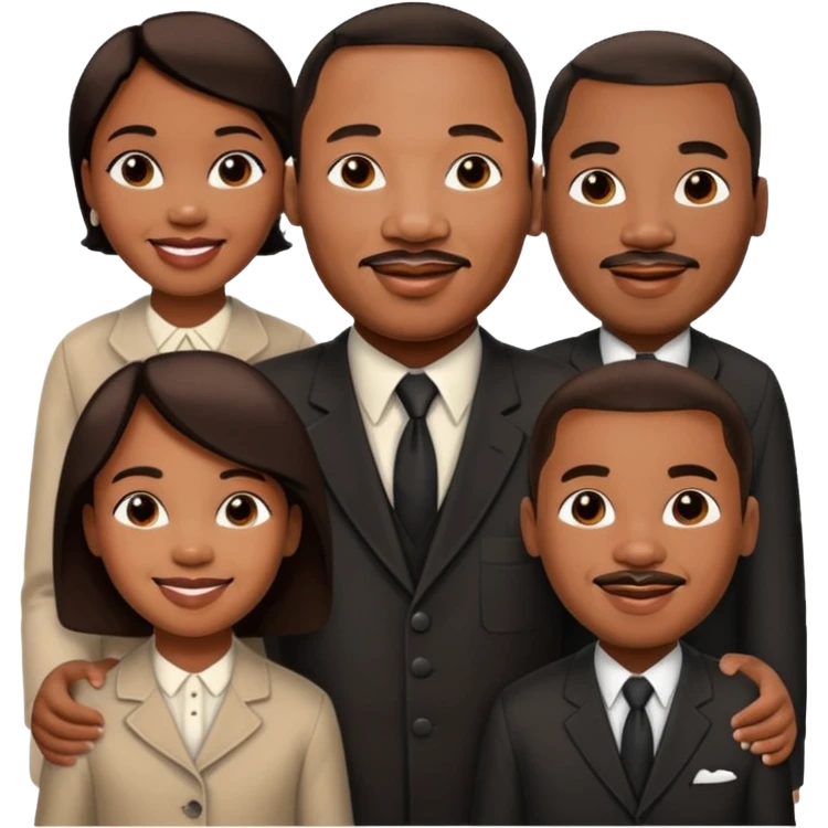 Martin Luther King JR. Siblings emoji
