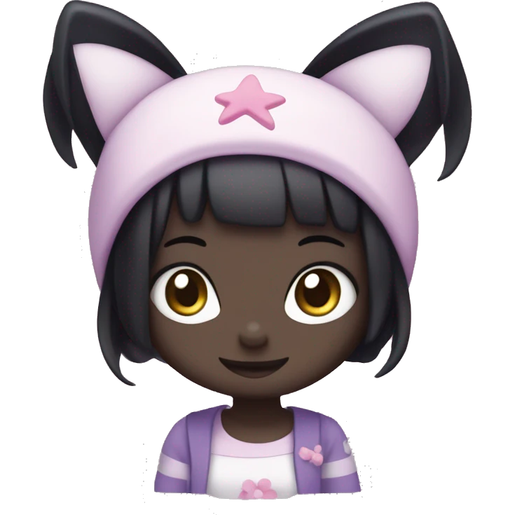 Kuromi from hello kitty emoji