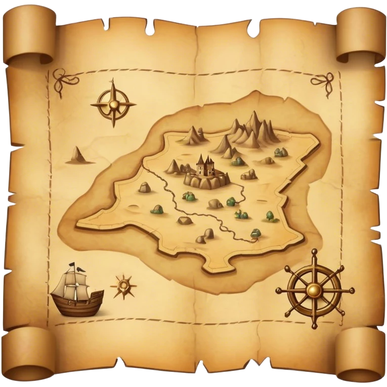 treasure map emoji
