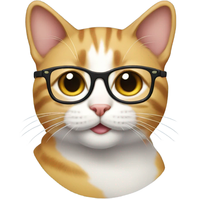 Cat with glasses  emoji