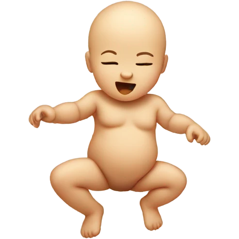 Infant in womb dancing  emoji