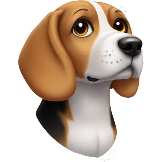 Beagle with heart eyes  emoji