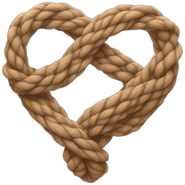 Heart twisted into knot emoji
