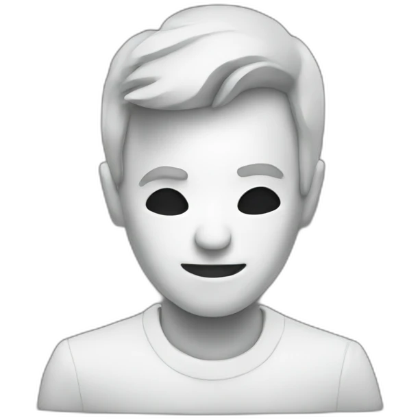 dj mixing white face emoji