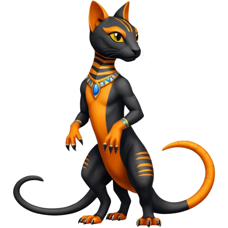 Salandit-Bastet-Fakémon-hybrid-creature (full body)  emoji