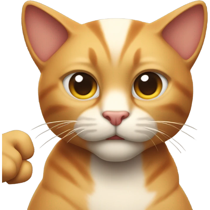 Cat with muscles emoji
