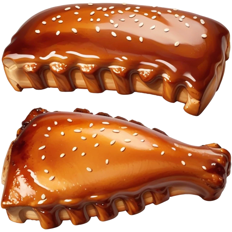 bbq chicken & ribs  emoji