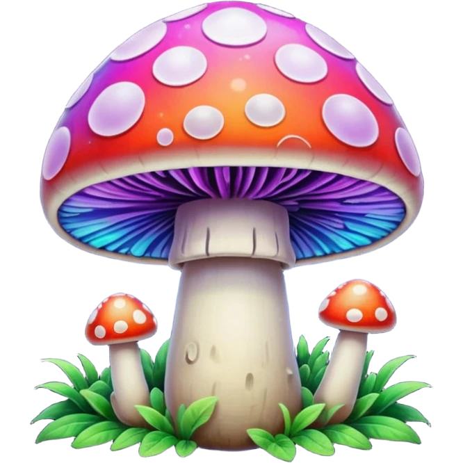 Trippy mushroom emoji