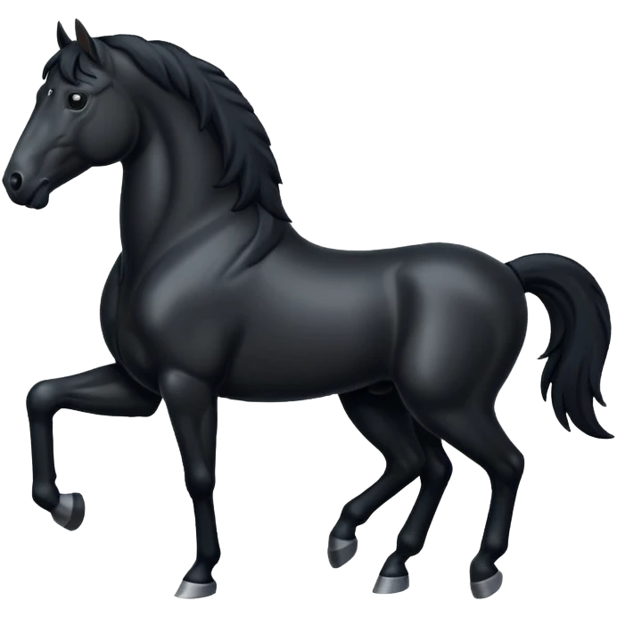 black horse emoji