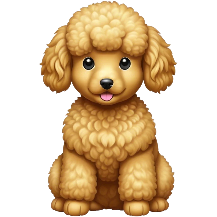 a golden poodle  emoji