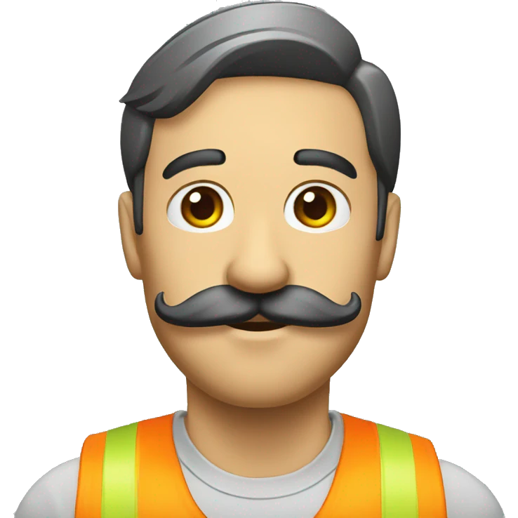 construction crane mustache emoji