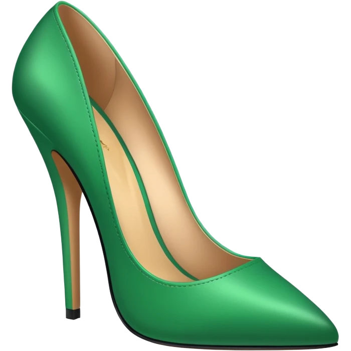 super realistic green heels emoji