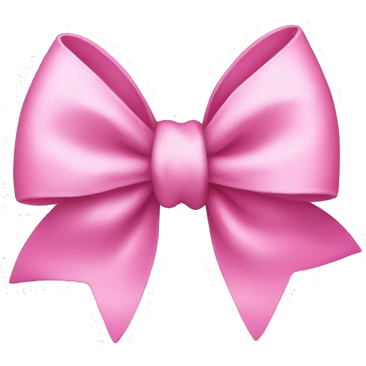 pink bow emoji